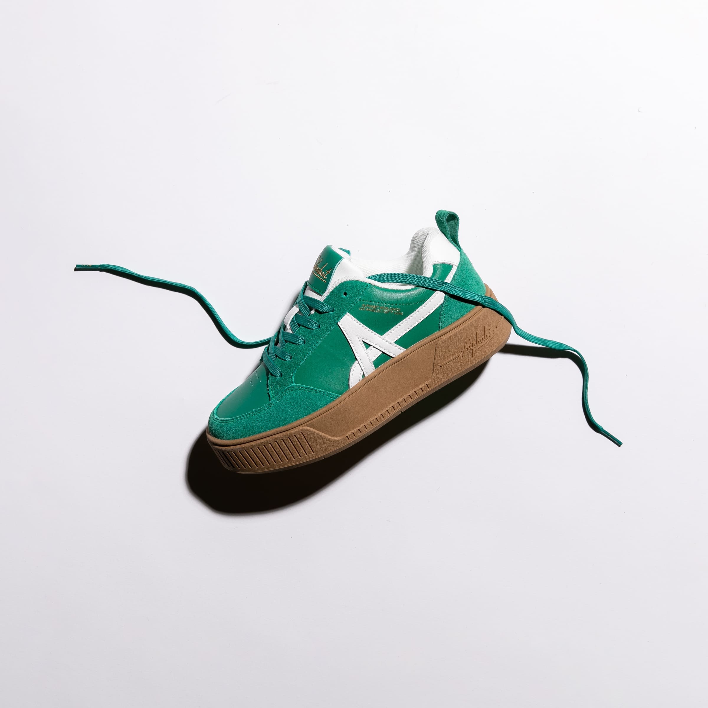 CLOUD WALK PLATFORM 334 GREEN / WHITE — Front